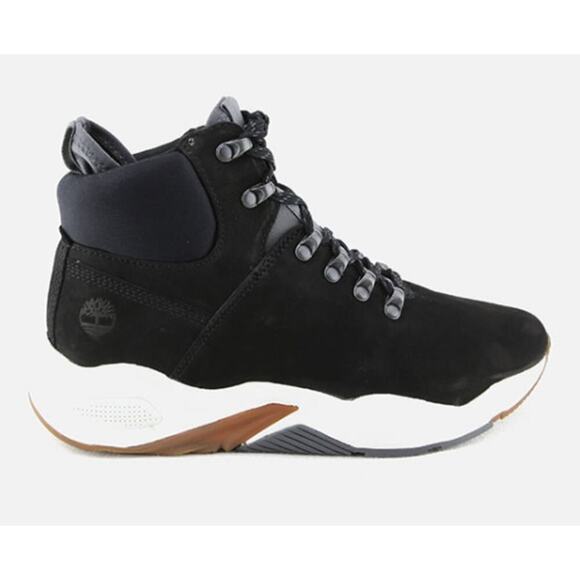 Timberland Delphiville Hiking Sneaker Boots Black Suede Leather Size 7 - Picture 2 of 10